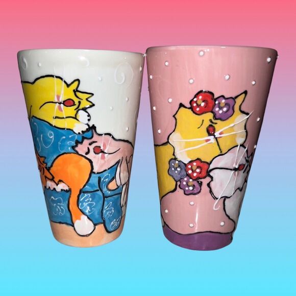 2 Debbie Carmen Snugglepuss & Cuddle Bumps Mugs 2002 - Picture 4 of 5